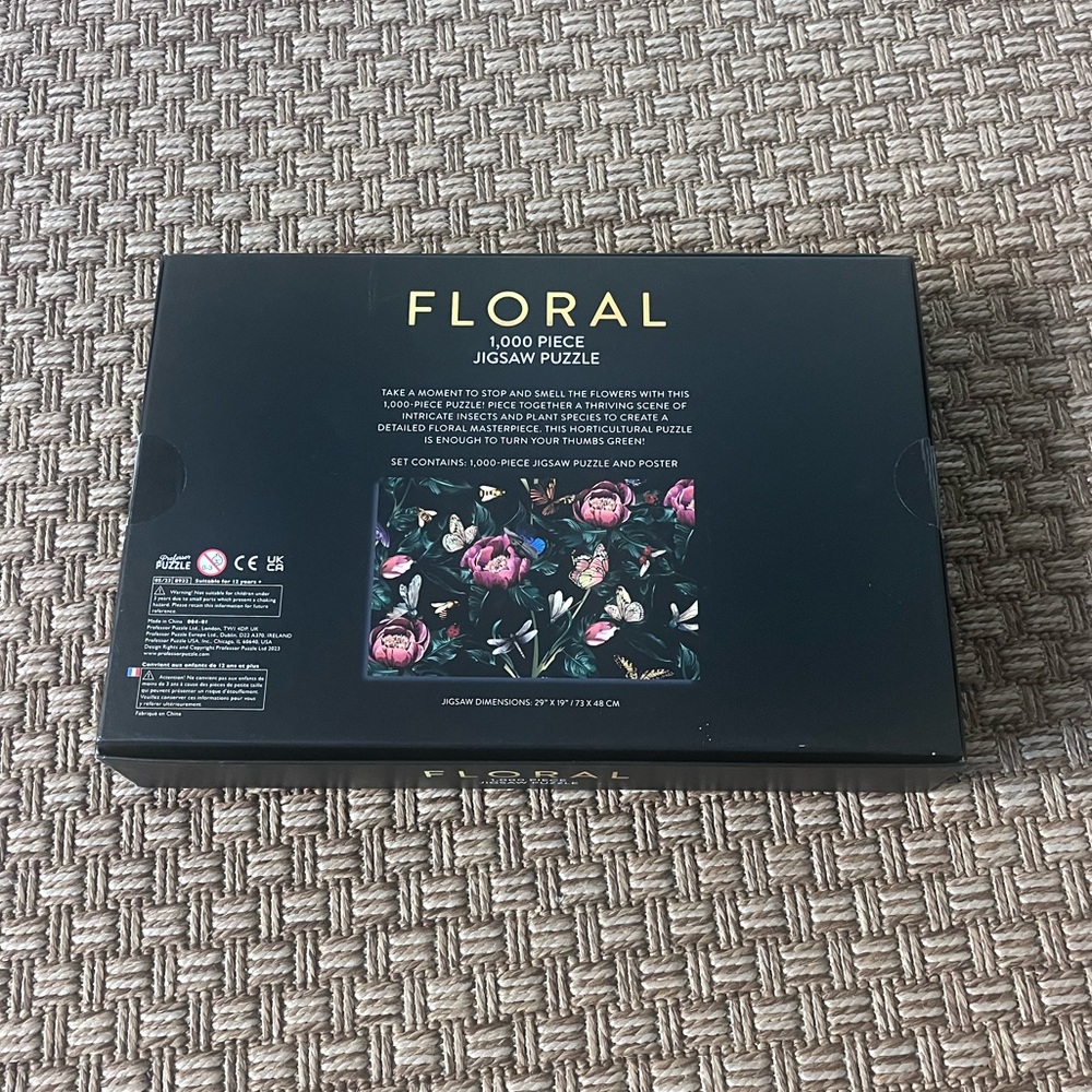 Floral Jigsaw Puzzle 1000 Pieces - Picture 2 of 4